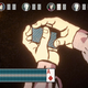 A close-up image of two hands shuffling a deck of blue-backed cards.